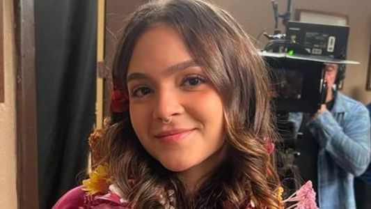 Mel Maia nos bastidores de 'Vai Na Fé'