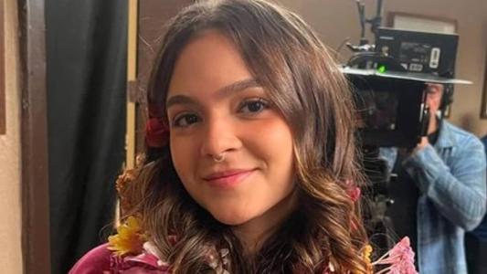 Mel Maia nos bastidores de 'Vai Na Fé'