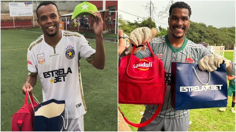 Copa Itatiaia EstrelaBet: Guilherme e Elisson recebem prêmios de melhores em campo nas quartas de final