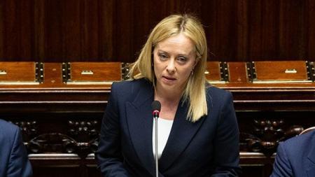 Meloni esteve nesta quarta-feira (17) no Parlamento Italiano e discursou contra o acordo com o Mercosul