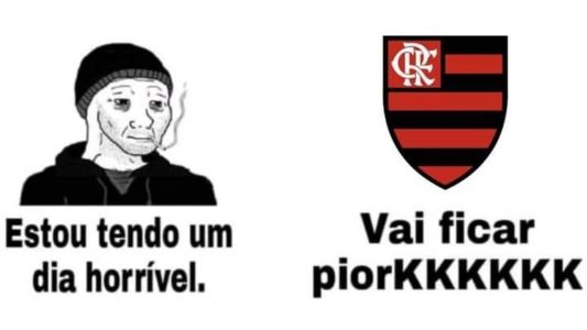 Meme da derrota do Flamengo para o Fluminense