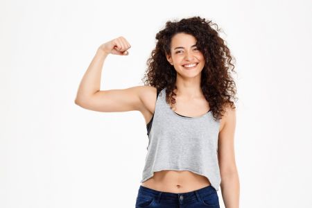 Braço forte academia musculação