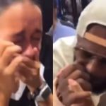 Menina chora de emoção após ter mão beijada por LeBron James; assista