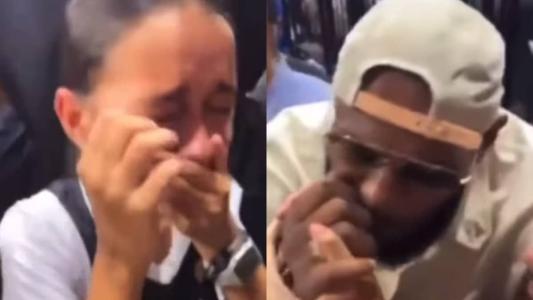 Menina não conteve emoção após interagir com LeBron James
