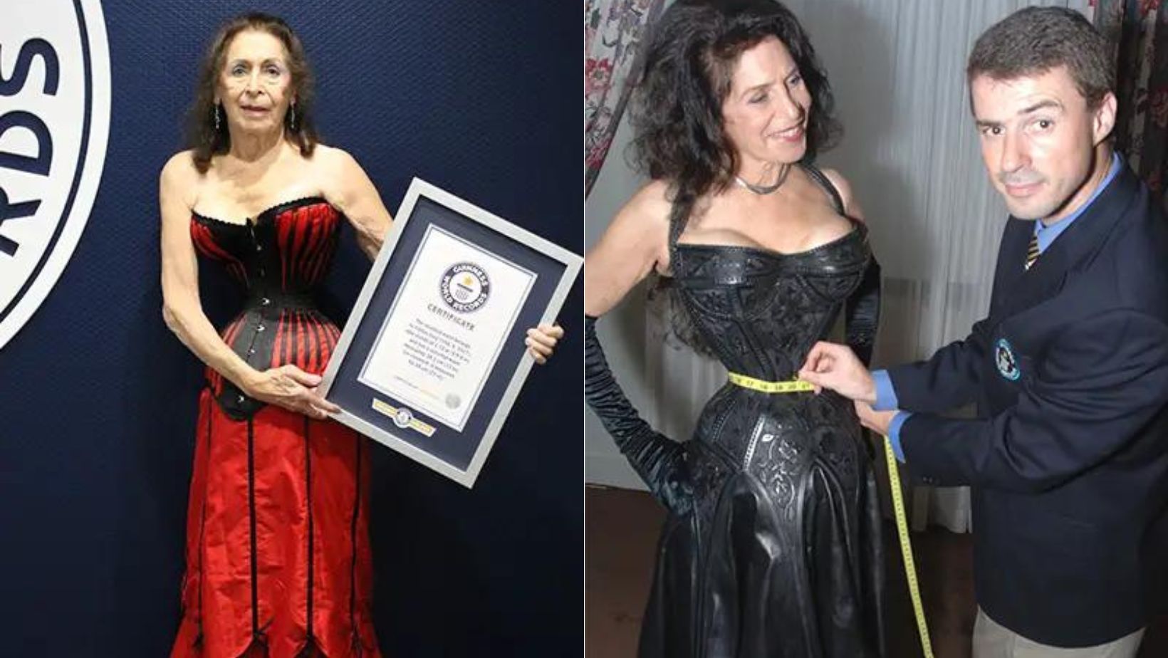 Conheça a mulher de 86 anos que usa espartilho 23 horas por dia