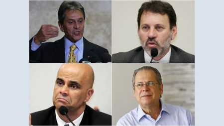 Roberto Jefferson, Delúbio Soares, Marcos Valério e José Dirceu