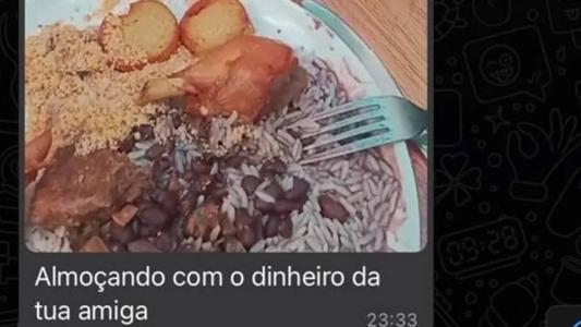 Mensagem enviada para uma das vítimas ao ser questionado sobre o golpe