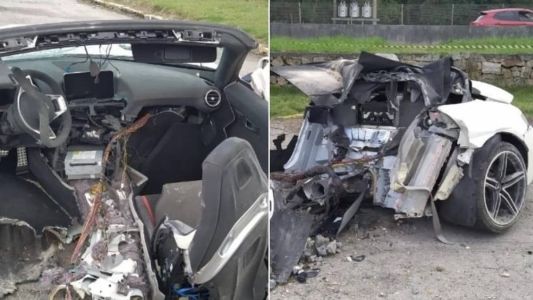 Mercedes-Benz AMG GT virou sucata