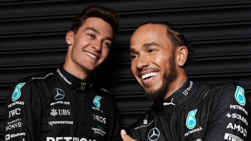 Mercedes renovou com George Russell e Lewis Hamilton