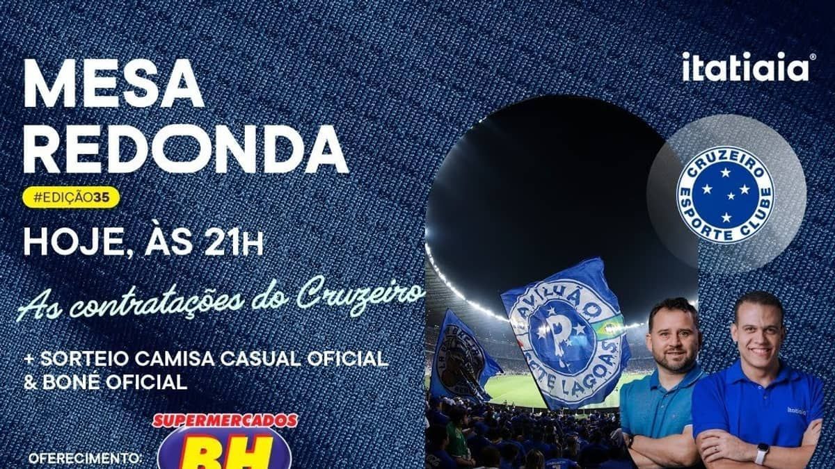 Mesa Redonda do Cruzeiro: clique e acompanhe o programa ao vivo