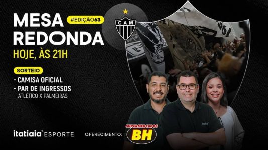 Mesa Redonda do Atlético começa às 21h (de Brasília), no YouTube da Itatiaia