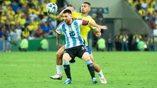 Messi atuou por 78 minutos diante do Brasil
