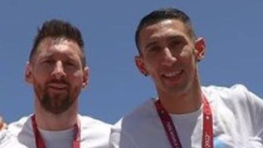 Messi e Di María foram campeão do Mundo juntos