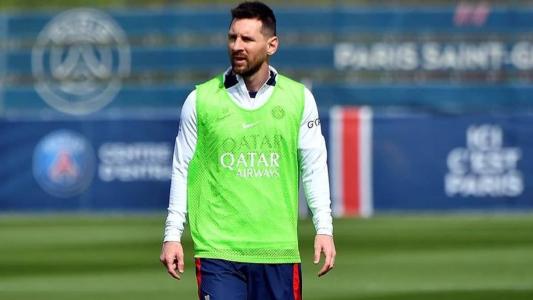 Messi em treino pelo PSG