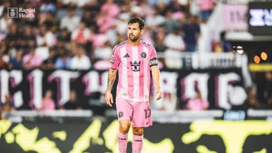 Lionel Messi com a camisa do Inter Miami, dos Estados Unidos