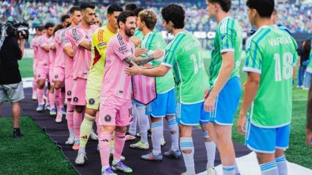 Lionel Messi, do Inter Miami, em partida contra o Seattle Sounders