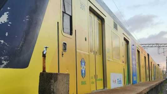 Metrô do Recife ganha vagões em homenagem à Seleção Brasileira de mulheres