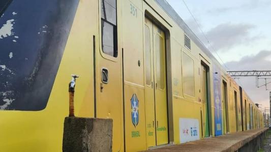 Metrô do Recife ganha vagões em homenagem à Seleção Brasileira de mulheres