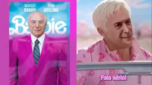 Michel Temer com Barbie alcançou 4 milhões de visualizações, diz assessoria do ex-presidente.