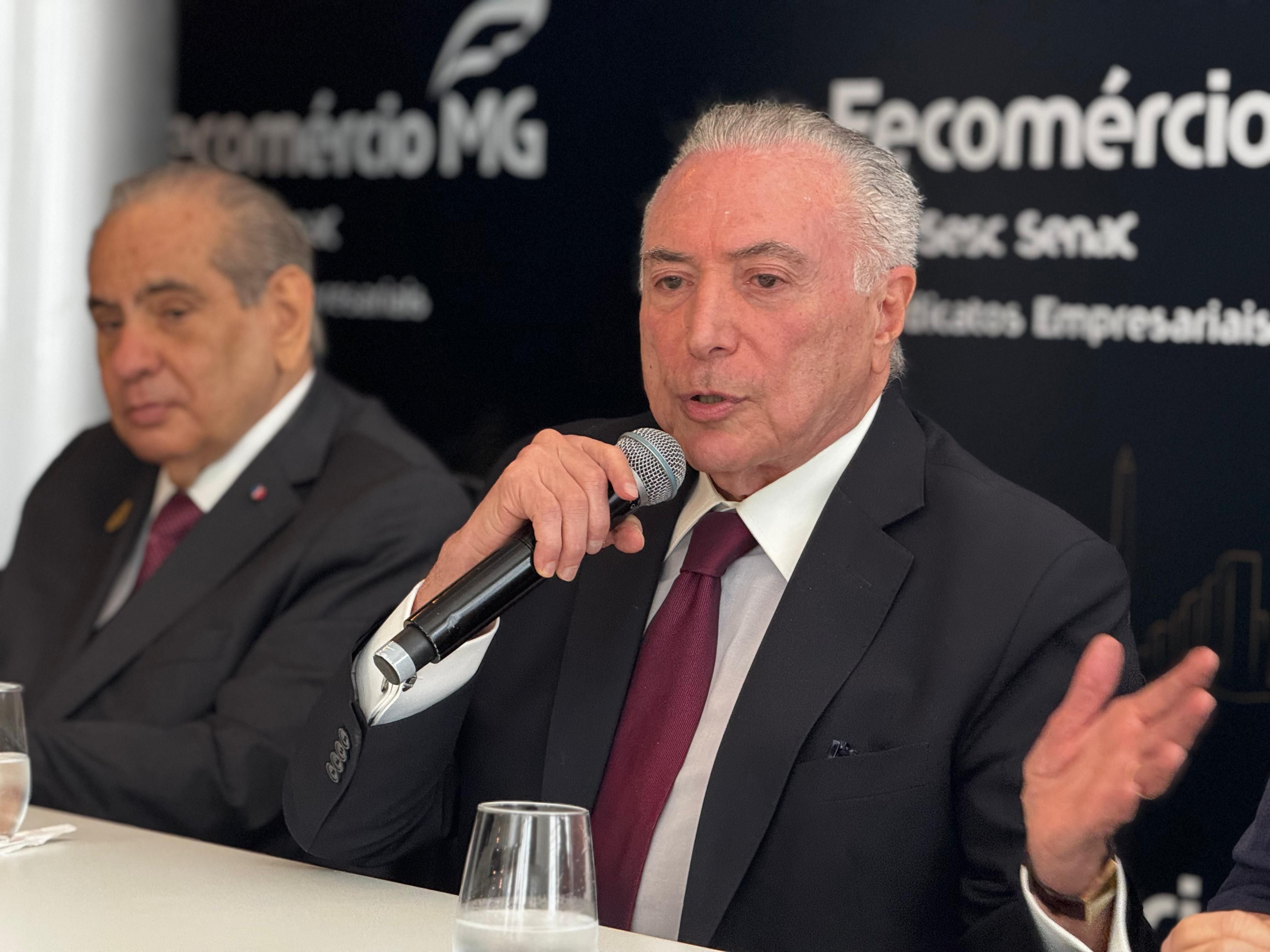 Em BH, Temer defende pacto entre Poderes e sociedade para discutir proposta de anistia