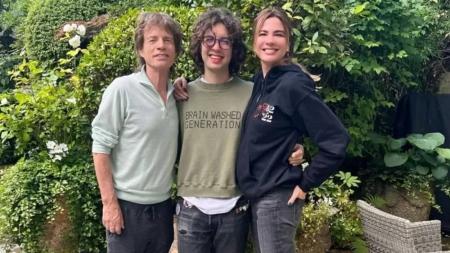 Mick Jagger, Lucas Jagger e Luciana Gimenez