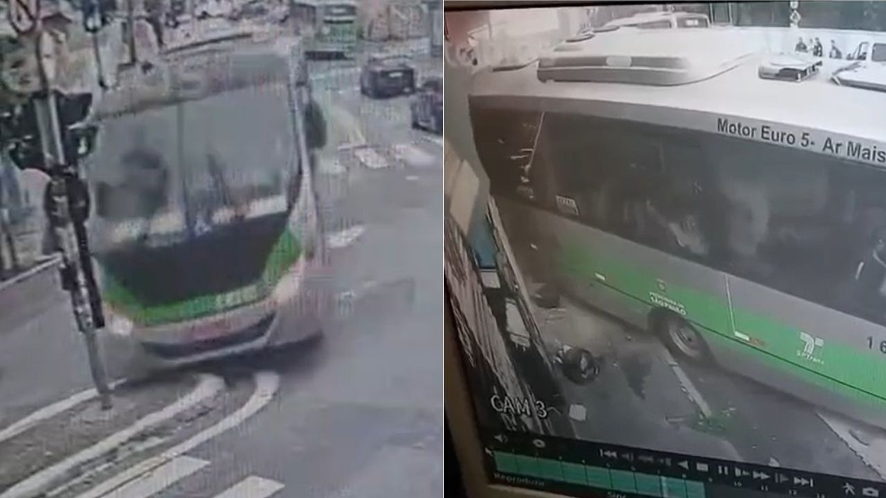 Vídeo: micro-ônibus invade comércio em SP e deixa cinco feridos; adolescente está em estado grave