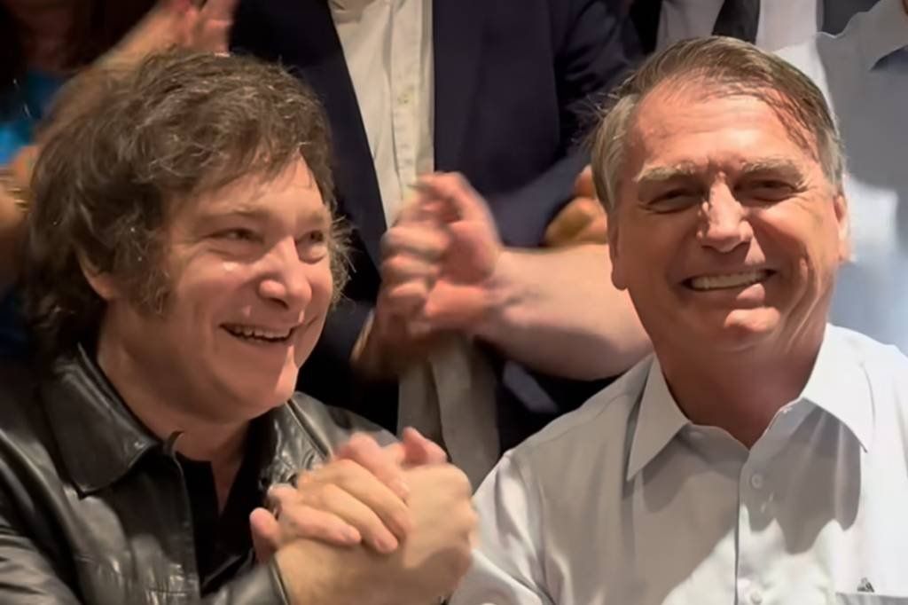 Governador de Santa Catarina organiza jantar com Milei e Bolsonaro