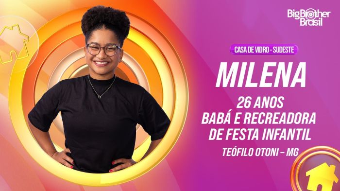 Milena, participante da região Sudeste do BBB 26