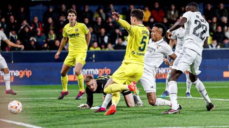 Militão marcou o segundo gol da virada do Real Madrid sobre o Villarreal