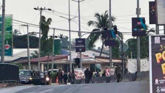 Militares do governo ocuparam as ruas da capital Freetown