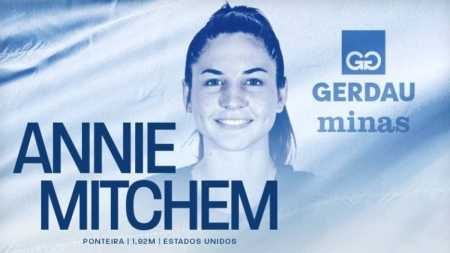 Minas confirmou reforço da ponteira norte-americana Annie Mitchem