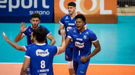 Minas derrotou o Suzano por 3 sets a 0 neste sábado (15), em Belo Horizonte