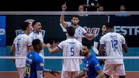 Minas venceu o Araguari de virada e garantiu vaga na final do Campeonato Mineiro de Vôlei Masculino