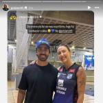 Campeã da Superliga Feminina de Vôlei recebe piloto da Stock Car em treino
