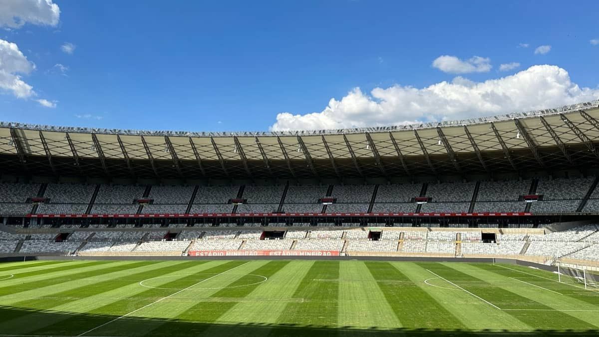 Atlético x Palmeiras: veja como está o gramado do Mineirão antes do jogo