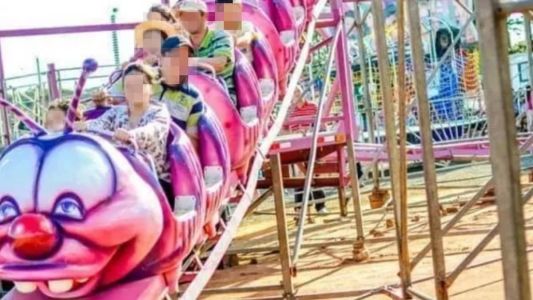 'Minhocão' descarrilou e deixou feridos em parque de diversões de SP