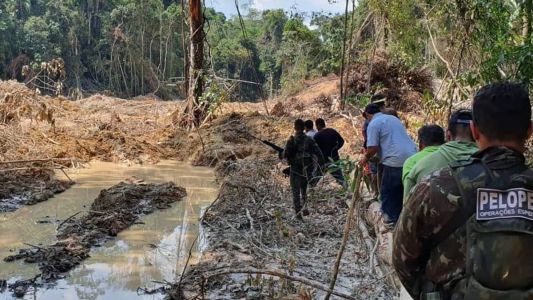 Ministério da Defesa realizou operação contra garimpo ilegal em Rondônia