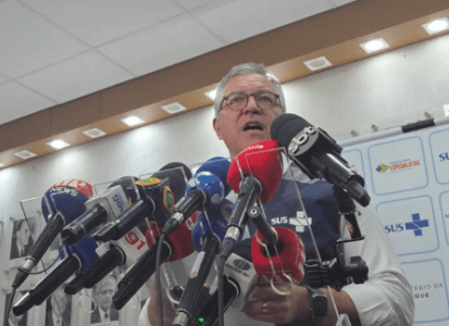 Coletiva do Ministério da Saúde, nesta segunda-feira (6), em Brasília