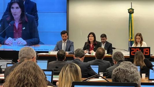 Ministra Simone Tebet (MDB) participa de audiência pública na Câmara dos Deputados e apresenta PL das diretrizes orçamentárias