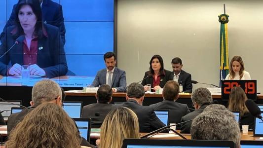 Ministra Simone Tebet (MDB) participa de audiência pública na Câmara dos Deputados e apresenta PL das diretrizes orçamentárias