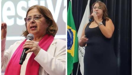 Ministra Cida Gonçalves e subsecretária de Políticas dos Direitos das Mulheres, Soraya Romina