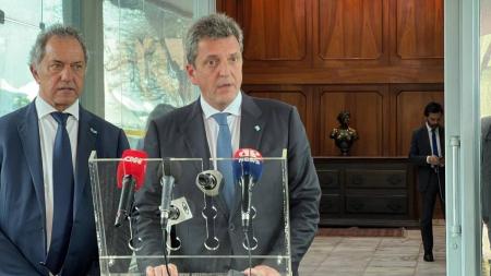 Ministro argentino Sergio Massa se encontrou com o ministro Haddad nesta segunda-feira (28)