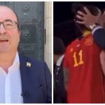 Governo espanhol condena dirigente por beijar jogadora