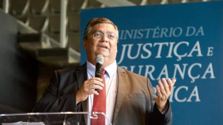 Ministro da Justiça, Flávio Dino falou sobre futuro do GSI durante entrevista coletiva