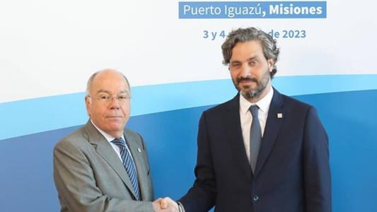 Ministro das Relações Exteriores do Brasil, Mauro Vieira e Ministro das Relações Exteriores da Argentina, Santiago Cafiero