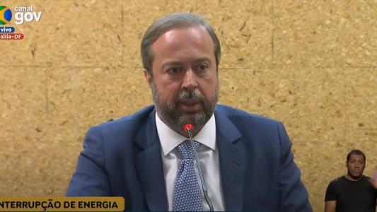 Ministro de Minas e Energia, Alexandre Silveira concedeu coletiva à imprensa