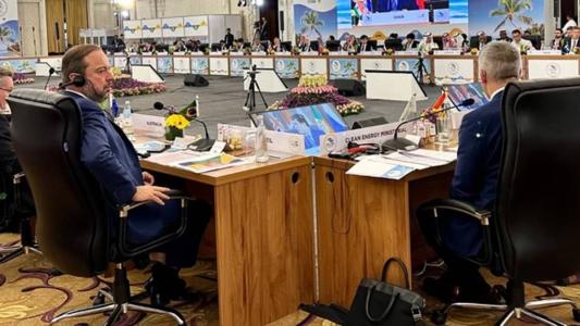 Ministro de Minas e Energia, Alexandre Silveira (PSD-MG), em reunião do G20, na Índia