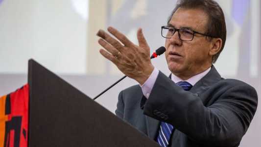 Ministro do Trabalho, Luiz Marinho, em evento realizado em Brasília, em maio deste ano