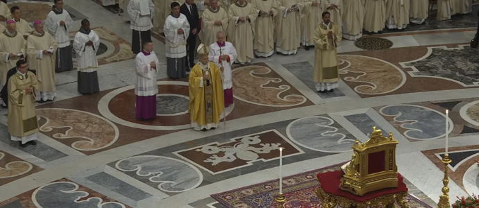 Essa é a primeira Missa do dia de Natal em 31 anos. A última vez foi com São João Paulo II, em 25 de dezembro de 1994.