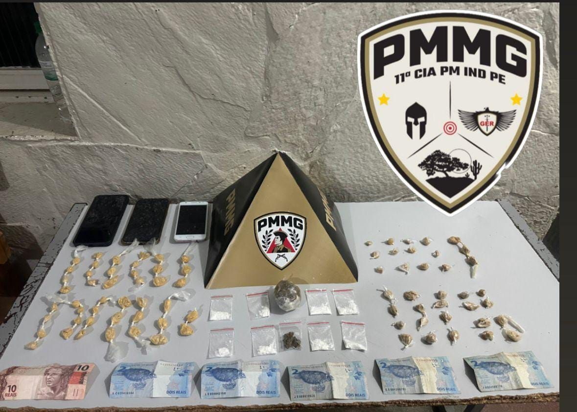 Homem é preso com drogas após tentar fugir da Polícia Militar em Montes Claros
